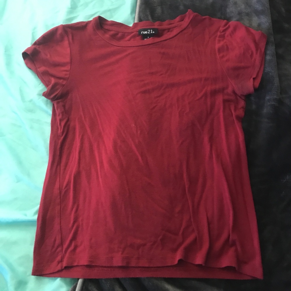 Maroon crop top